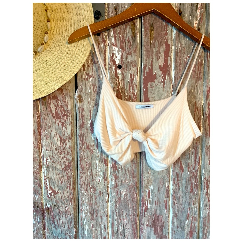 Tie knot crop top